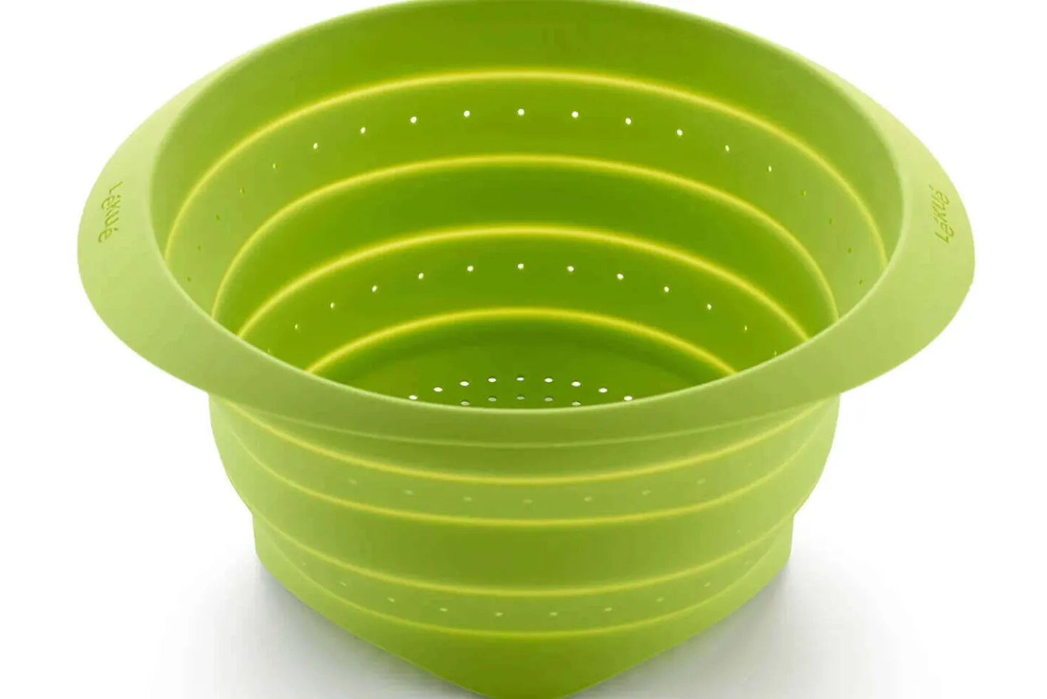 Passoire rétractable Lékué ø23cm en silicone Platinum