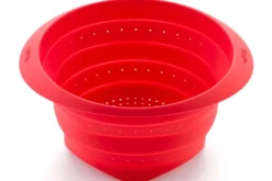 Passoire rétractable Lékué ø23cm en silicone Platinum