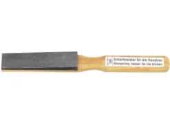 Pierre à aiguiser carbure de silicium sur manche en bois