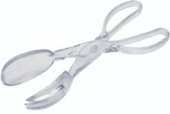 Pinces à salade KitchenCraft Scissor Action séparables en acrylique transparent