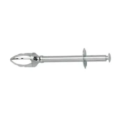 Pince à sucre 3 griffes unie chromée 12 cm