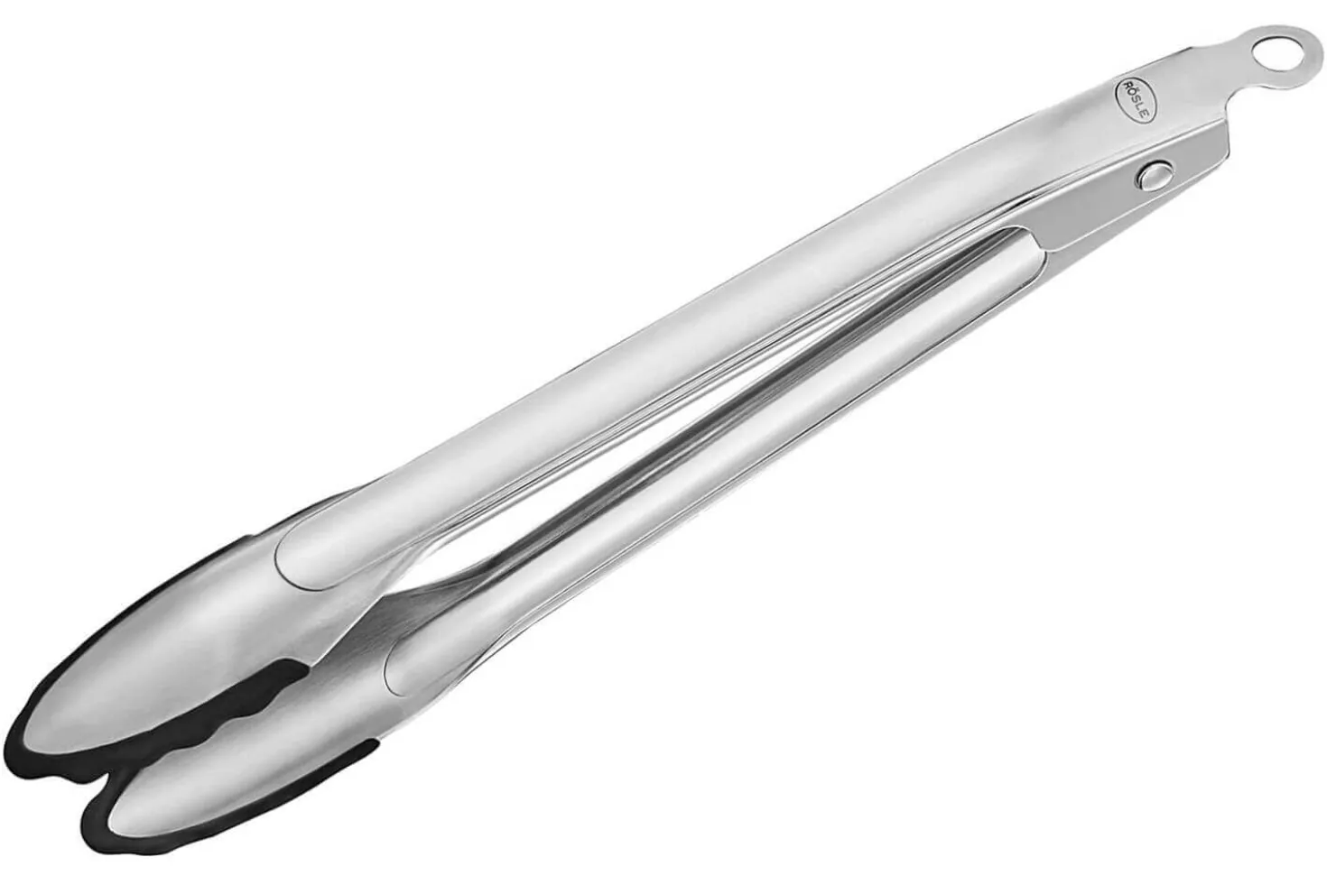 Pince traiteur Rösle en acier inoxydable et silicone