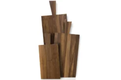Planche apéritive Continenta en bois de noyer 69x23x2cm