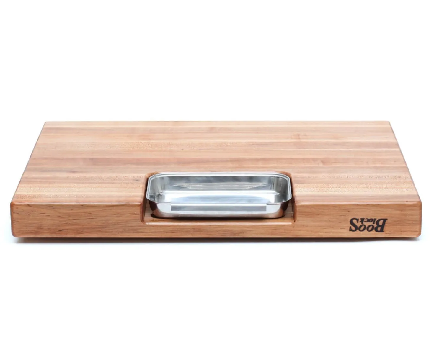 Planche Boos Blocks Prep Masters bois d'érable + plateau acier 61 x 46 x 6cm