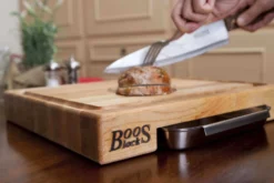 Planche Boos Blocks Prep Masters bois d'érable + plateau acier 61 x 46 x 6cm