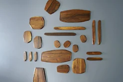 Planche à découper artisanale haut de gamme Noyer asymétrique