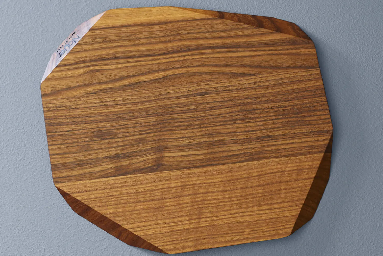 Planche à découper artisanale haut de gamme Noyer asymétrique