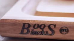 Planche à découper Boos Blocks double-face avec rigole en bois d'érable 31x20cm