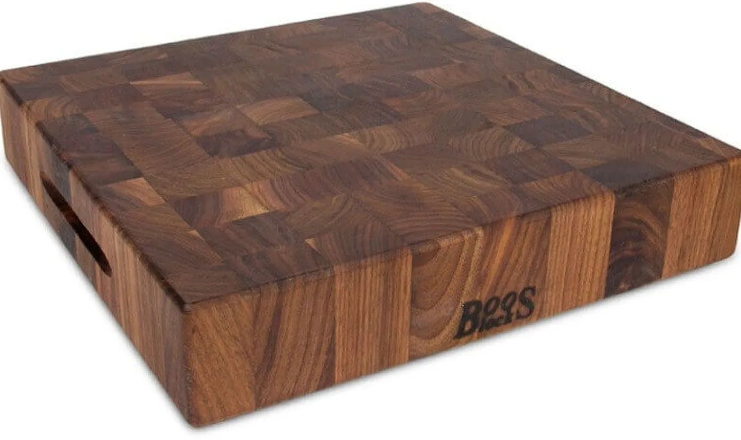 Planche à découper Boos Blocks Gourmet en noyer noir 38x38x7.5cm