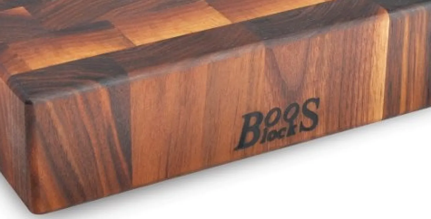 Planche à découper Boos Blocks Gourmet en noyer noir 38x38x7.5cm