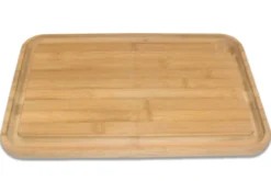 Planche à découper Bérard en bambou avec rigole et poche à jus 45x32cm