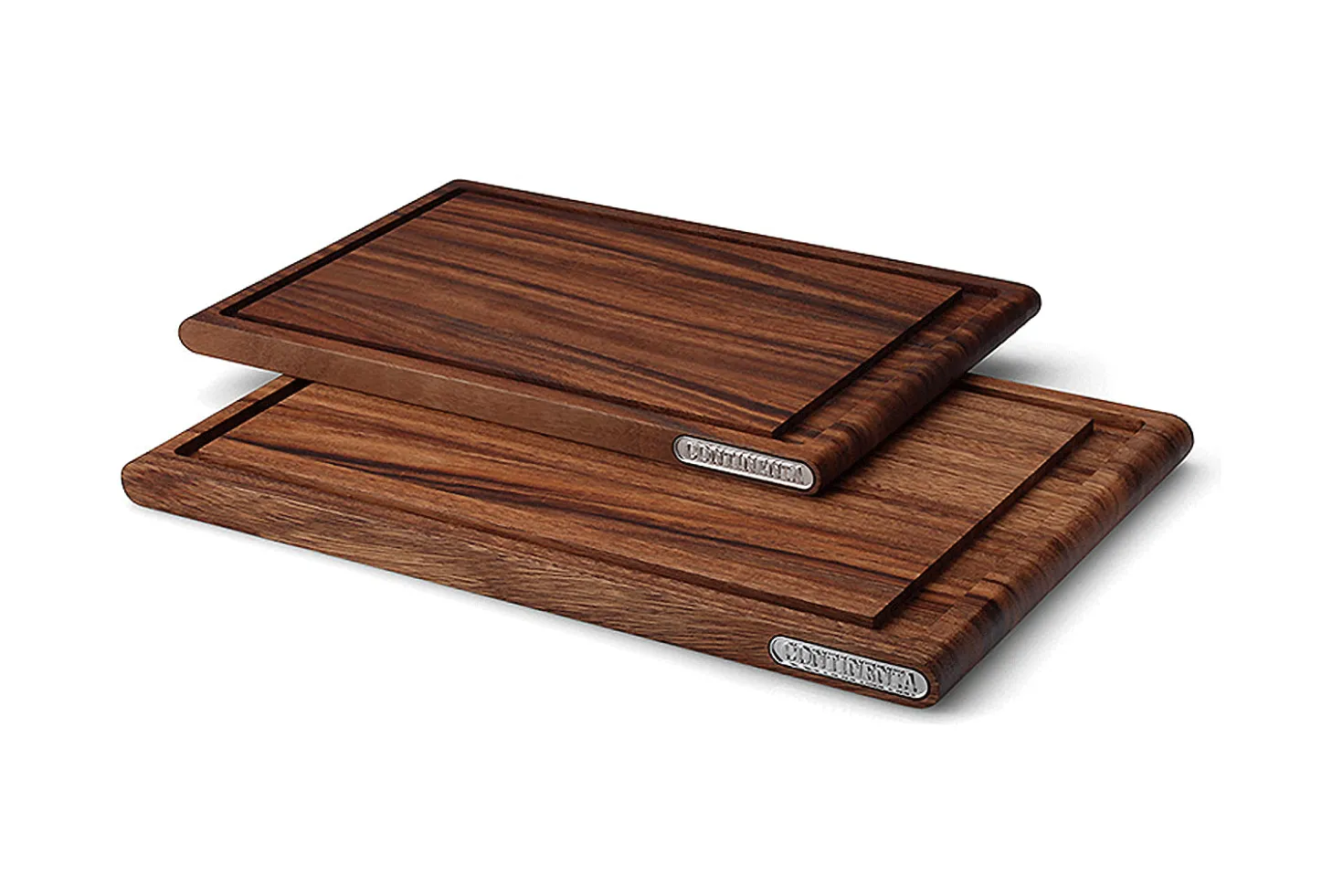 Planche à découper Continenta en bois d'acacia + rigole