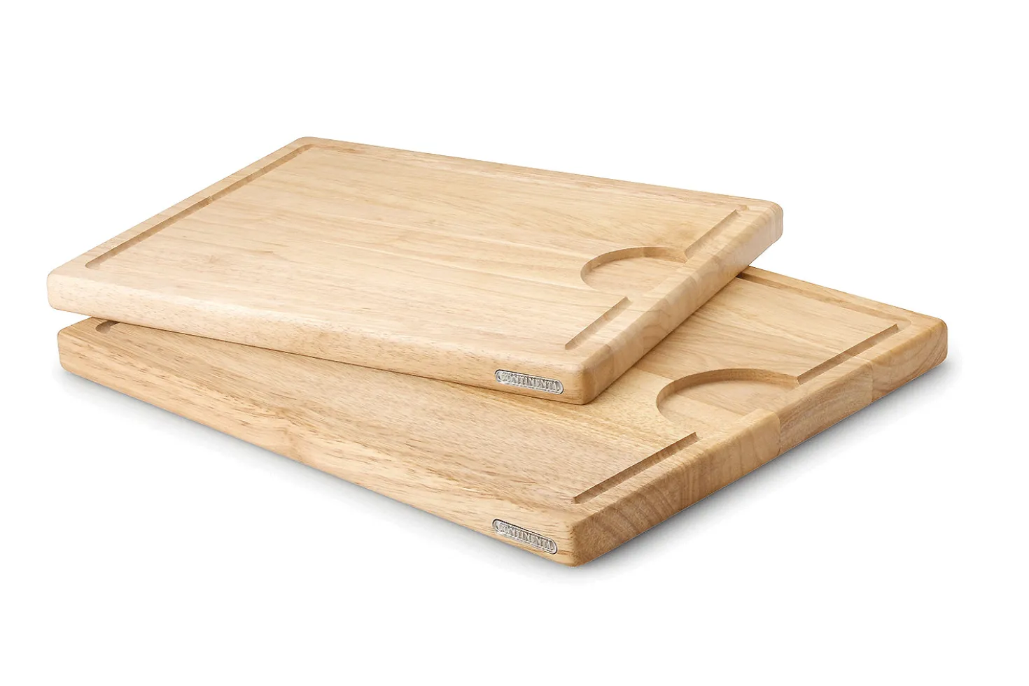 Planche à découper Continenta en bois d'hévéa + rigole