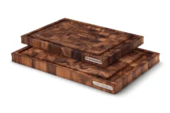 Planche à découper Continenta en bois d'acacia mosaïque + rigole