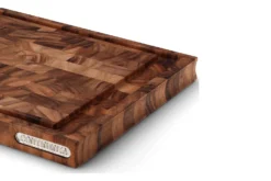 Planche à découper Continenta en bois d'acacia mosaïque + rigole