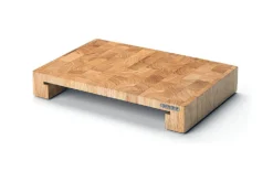 Planche à découper Continenta en bois 39x27x6cm + bac inox