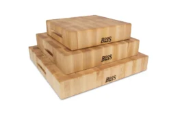 Planche à découper épaisse réversible Boos Blocks bois d'érable 31x31x7.5cm