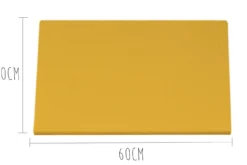 Planche à découper polyéthylène jaune HD500 avec pieds 60x40cm