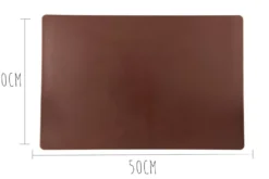Planche à découper polyéthylène marron HD500 avec pieds 50x30cm