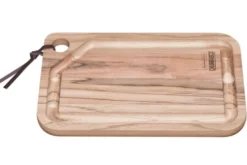 Planche à découper Tramontina Kitchen avec rigole en bois de teck FSC 34x23,3x1,8cm