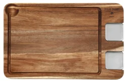Planche Steak Champ en bois d'acacia 42x27x1,6cm
