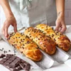 Plaque de cuisson De Buyer perforée en inox pour 3 baguettes