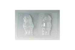 Plaque 1 moule à chocolat Père Noël 205 x 95mm