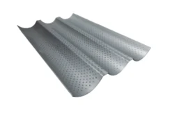 Plaque perforée pour 3 baguettes ou tuiles en acier