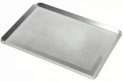 Plaque pâtissière perforée en aluminium Patisdécor avec rebords 40x30cm
