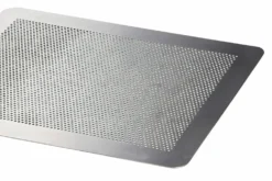 Plaque pâtissière perforée en aluminium Patisdécor sans rebords 40x30cm
