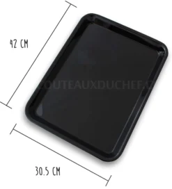 Plateau de présentation professionnel en Altuglas® noir - 42x30.5cm