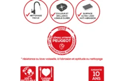 Plat four rectangle Peugeot Appolia en céramique rouge 30x22x6,8cm