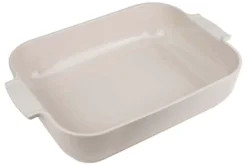 Plat four rectangle Peugeot Appolia en céramique écru 40x27cm