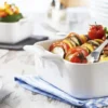 Plat rectangulaire Revol Belle Cuisine 26x18,5cm en porcelaine blanche