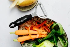 Éplucheur Microplane lame droite en acier inoxydable