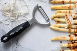 Éplucheur Microplane lame droite en acier inoxydable