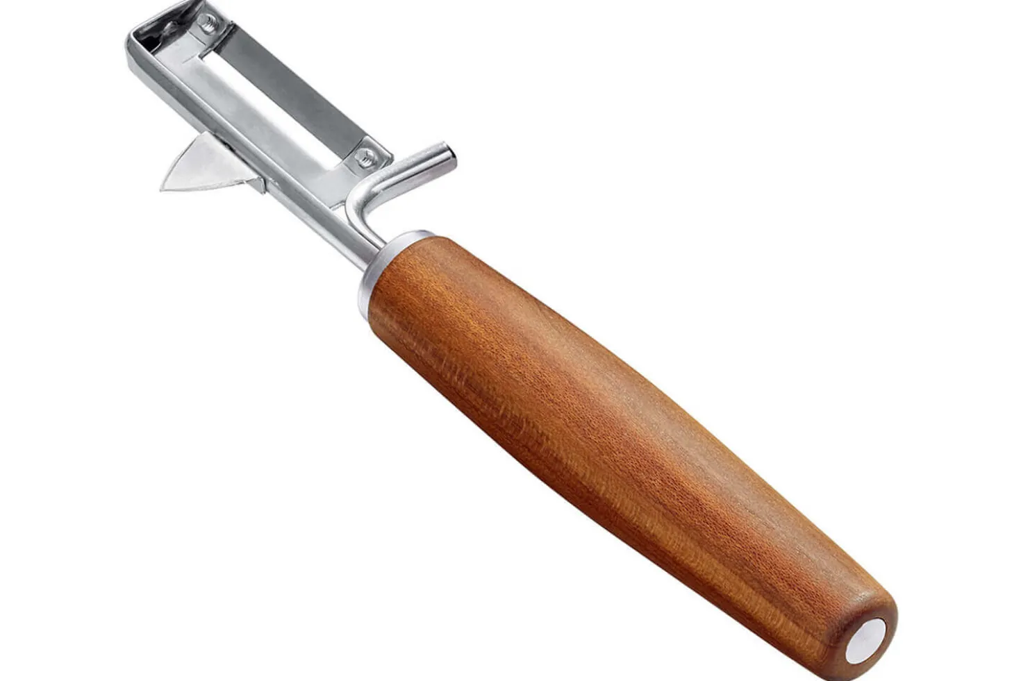 Éplucheur Triangle Sense lame mobile en inox et manche prunier