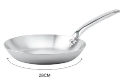 Poêle à frire De Buyer Alchimy en inox 18/10 multicouches 3 plis