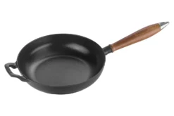 Poêle à frire Staub Vintage en fonte émaillée manche en bois