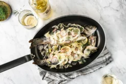 Poêle à poisson antiadhésive De Buyer Choc Resto Induction 36cm en aluminium