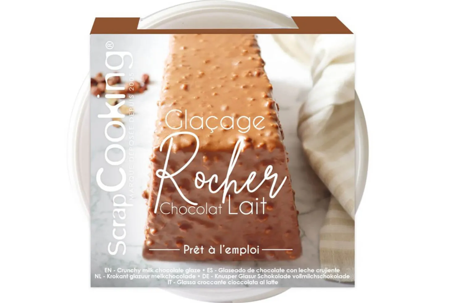 Pot glaçage Scrapcooking Rocher Chocolat au Lait prêt à l'emploi 400g