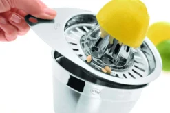 Presse-citron manuel Rösle en acier inoxydable avec réservoir