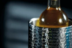 Refroidisseur de vin Barcraft en acier inoxydable martelé à double paroi