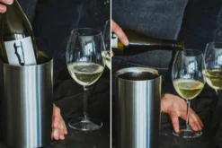 Refroidisseur de vin Barcraft en acier inoxydable brossé double paroi