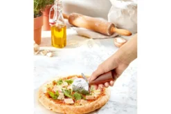 Roulette à pizza Triangle manche bois + coffret