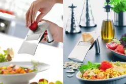 Râpe de fin gourmet Gefu Tartufolo en acier inoxydable