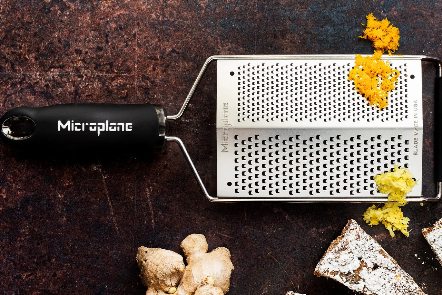 Râpe double lame Microplane Gourmet noir