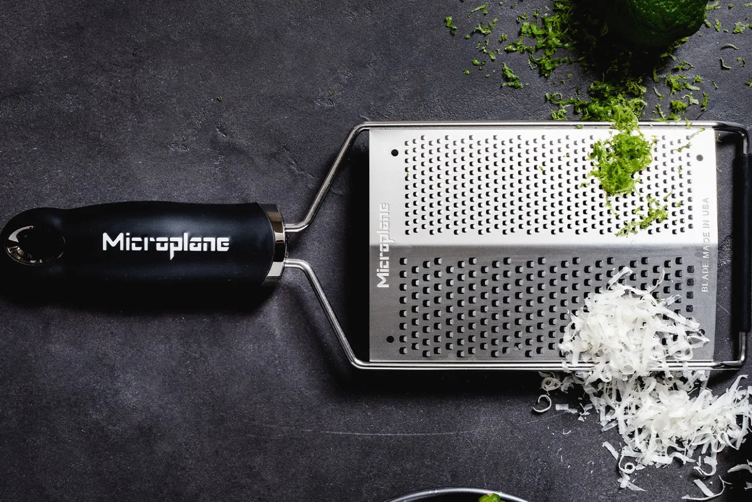 Râpe double lame Microplane Gourmet noir