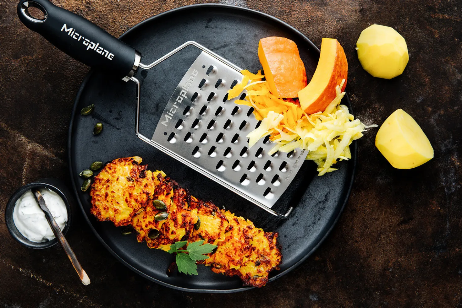 Râpe Microplane Gourmet extra gros grains manche noir