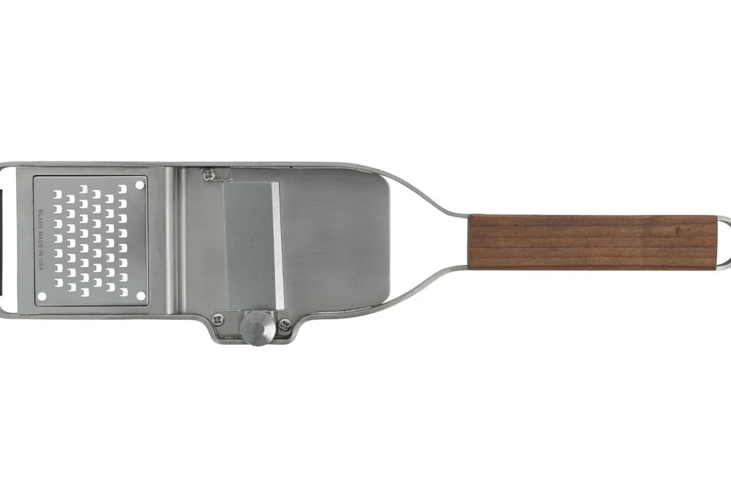 Râpe à truffe 2-en-1 Microplane Master manche en noyer
